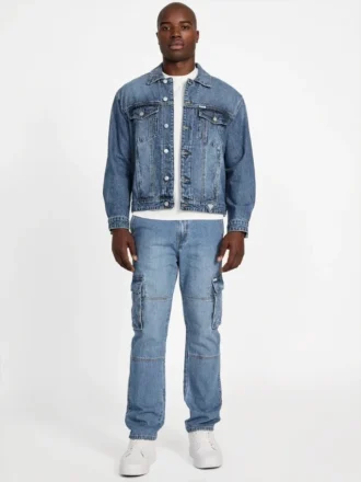Relaxed denim truckerjas