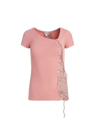Rib-top met strik Rib-top met strik