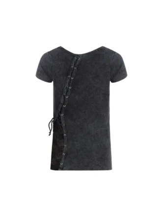 Rib-top met strik Rib-top met strik