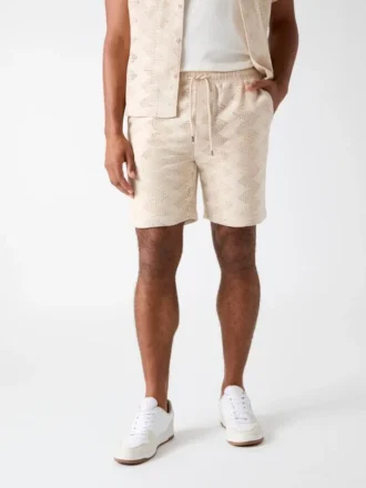 Ribgebreide short