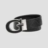 Riem met ingeperst logo