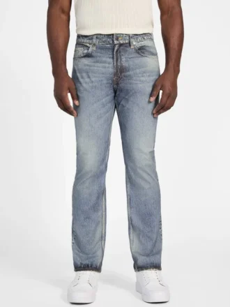 Rodeo bedrukte straight jeans met normale pasvorm Rodeo bedrukte straight jeans met normale pasvorm