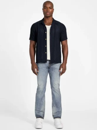 Rodeo bedrukte straight jeans met normale pasvorm Rodeo bedrukte straight jeans met normale pasvorm