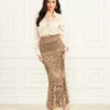 Rok met kristallen borduursels Rok met kristallen borduursels