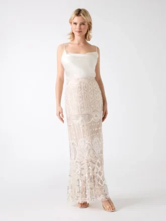 Rok met kristallen borduursels