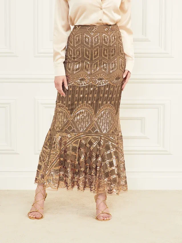 Rok met kristallen borduursels Rok met kristallen borduursels