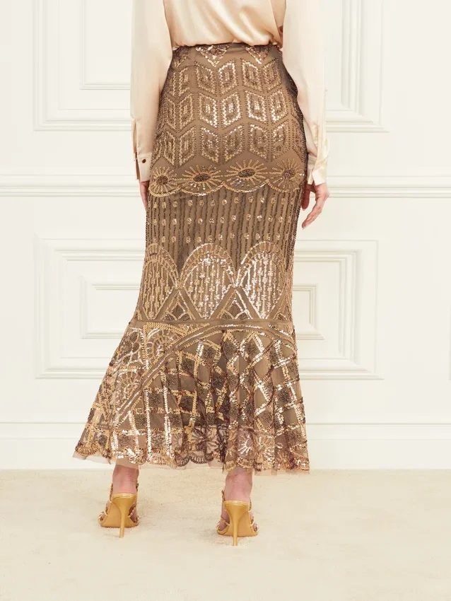Rok met kristallen borduursels Rok met kristallen borduursels
