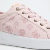 Ronii lage sneakers met pioenroos in reliëf