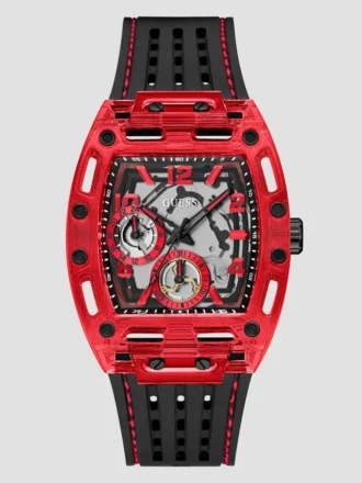 Rood chronograafhorloge