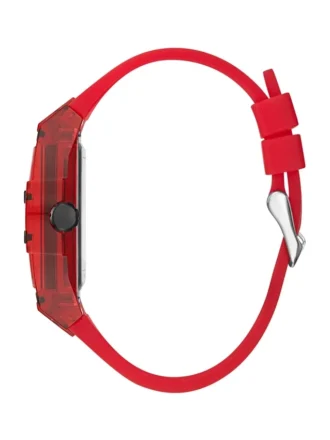 Rood multifunctioneel horloge van kunststof en siliconen