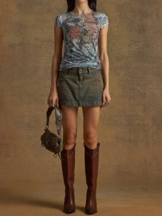 Denim minirok