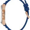 Roségoudkleurig en blauw multifunctioneel horloge Roségoudkleurig en blauw multifunctioneel horloge
