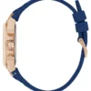 Roségoudkleurig en blauw multifunctioneel horloge Roségoudkleurig en blauw multifunctioneel horloge