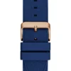 Roségoudkleurig en blauw multifunctioneel horloge Roségoudkleurig en blauw multifunctioneel horloge