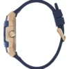 Roségoudkleurig en blauw multifunctioneel siliconenhorloge