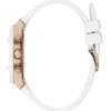 Roségoudkleurig en wit multifunctioneel horloge Roségoudkleurig en wit multifunctioneel horloge