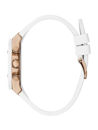 Roségoudkleurig en wit multifunctioneel horloge
