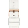 Roségoudkleurig en wit multifunctioneel horloge Roségoudkleurig en wit multifunctioneel horloge