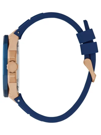Roségoudkleurig siliconen chronograafhorloge