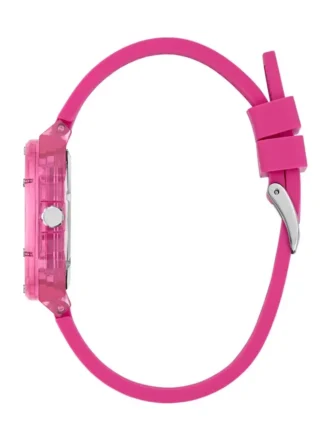 Roze analoog siliconenhorloge