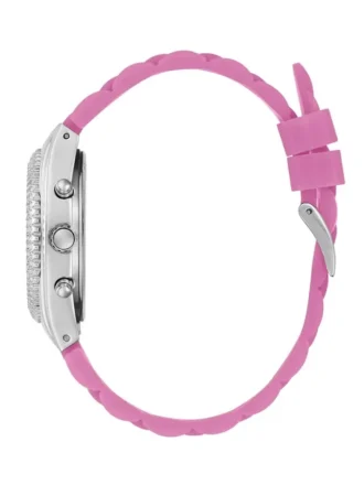 Roze en zilverkleurig multifunctioneel horloge