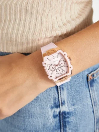 Roze multifunctioneel siliconenhorloge
