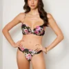 Rozenbloemen Push-up-bh