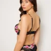 Rozenbloemen Push-up-bh