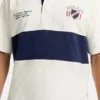 Rugbypolo met logo en korte mouwen