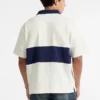 Rugbypolo met logo en korte mouwen