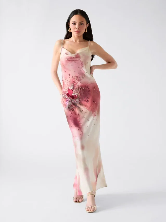 Sara versierde maxi-jurk Sara versierde maxi-jurk