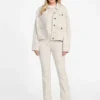 Sarah Monogram flared denim broek
