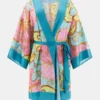 Satijnen kimono met ceintuur Satijnen kimono met ceintuur