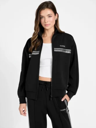 Scuba-sweatshirt met strass