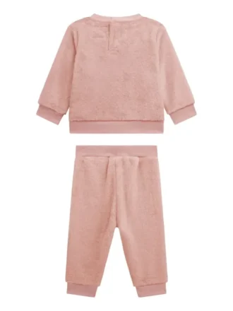 Set met sweatshirt en broek van imitatiebont (0-24 maanden)