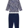 Set met T-shirt met bloemenlogo en gebreide broeken (0-24 maanden) Set met T-shirt met bloemenlogo en gebreide broeken (0-24 maanden)