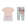 Set met vlinder-T-shirt en legging (0-24 maanden) Set met vlinder-T-shirt en legging (0-24 maanden)