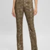 Sexy flared jeans met pythonprint Sexy flared jeans met pythonprint