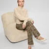 Sexy flared jeans met pythonprint Sexy flared jeans met pythonprint