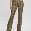 Sexy flared jeans met pythonprint Sexy flared jeans met pythonprint