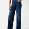 Sexy palazzo-Jeans met wijde pijpen en middelhoge taille