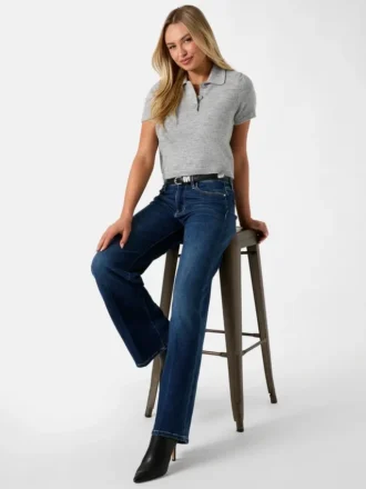Sexy palazzo-Jeans met wijde pijpen en middelhoge taille