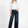 Sexy palazzo-Jeans met wijde pijpen en middelhoge taille