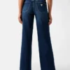 Sexy palazzo-Jeans met wijde pijpen en middelhoge taille