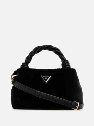 Shaida Crossbodytas met handvat en imitatiebont