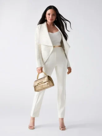 Shayna Drape leren jas