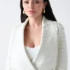 Shayna Drape leren jas Shayna Drape leren jas