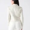 Shayna Drape leren jas Shayna Drape leren jas