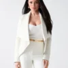 Shayna Drape leren jas Shayna Drape leren jas