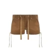 Shorts van gewassen canvas